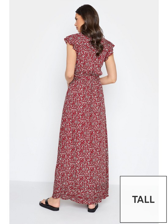 stillFront image of long-tall-sally-red-floral-frill-maxi-dress