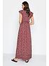  image of long-tall-sally-red-floral-frill-maxi-dress