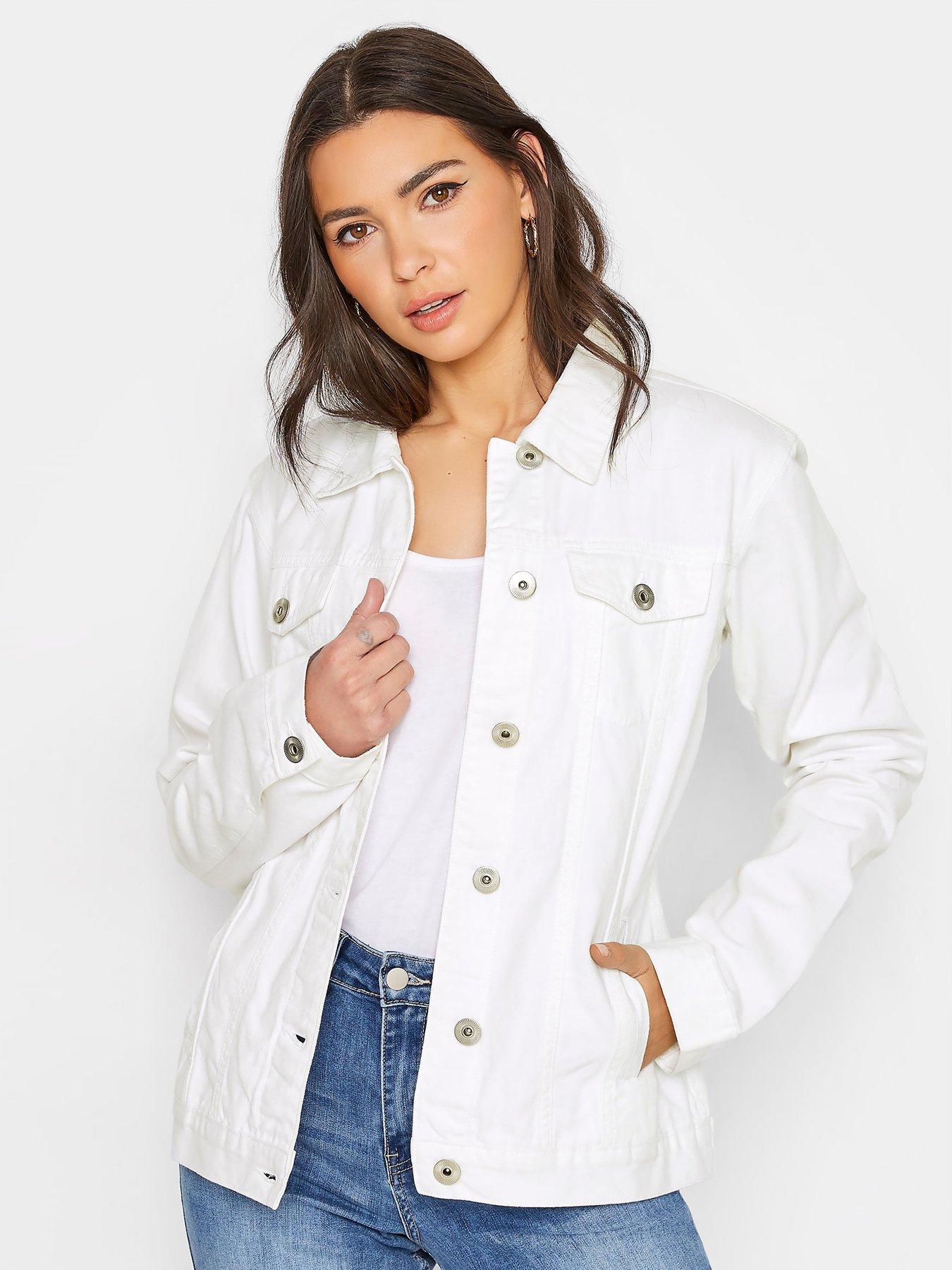 Ladies tall denim jacket best sale