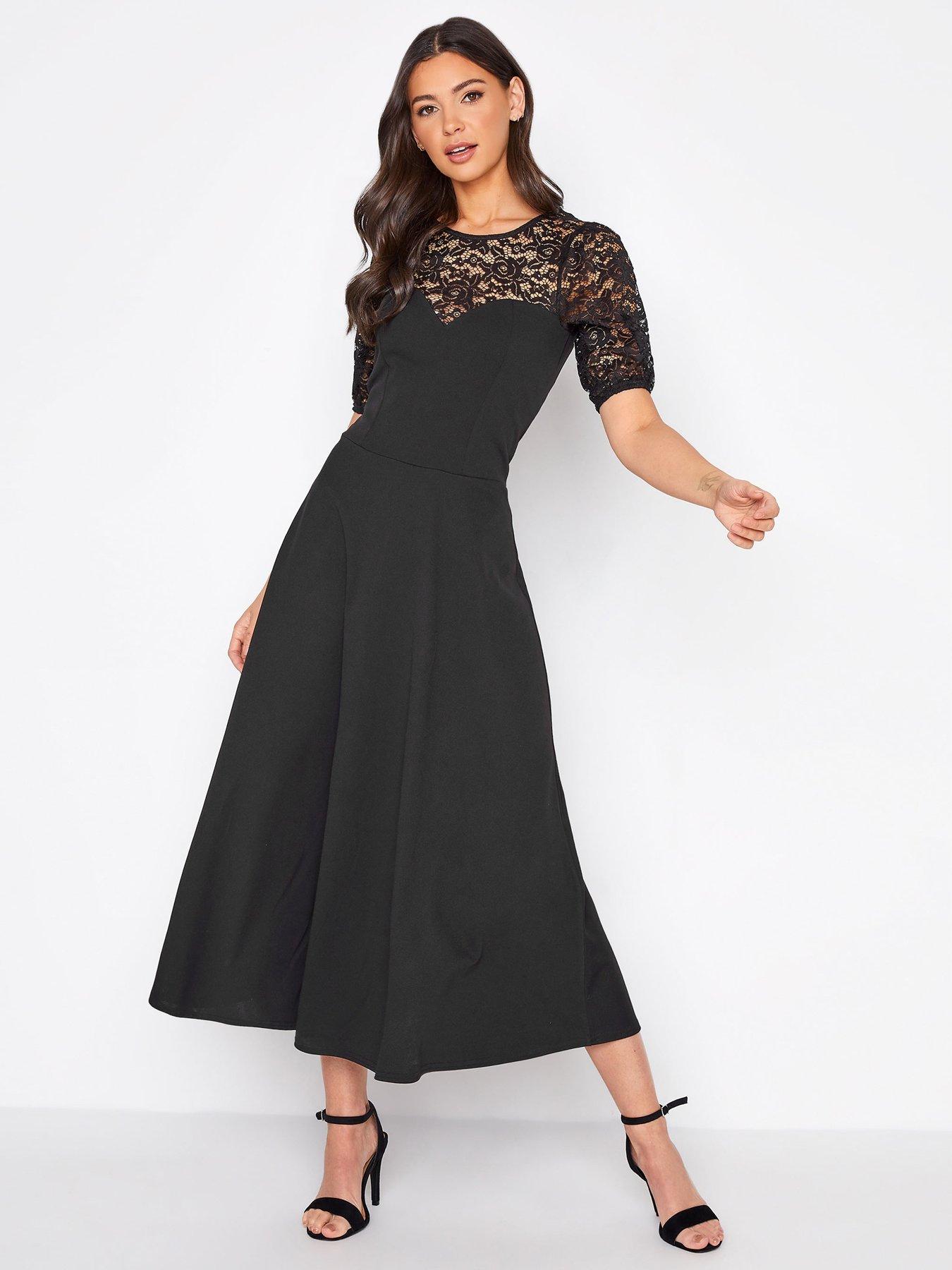 Long Tall Sally Lace Midi Dress Black very