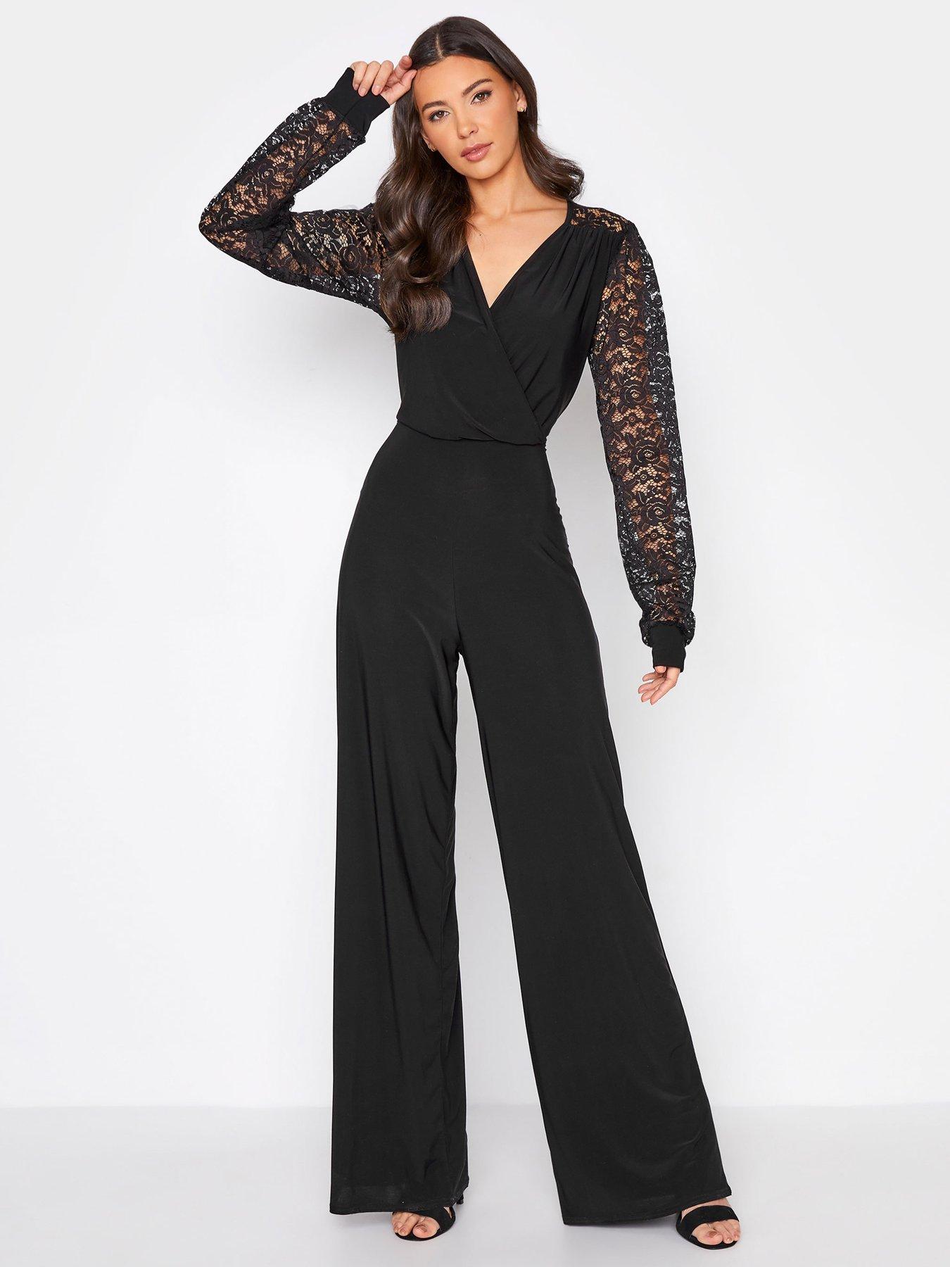 Tall black sales jumpsuit uk