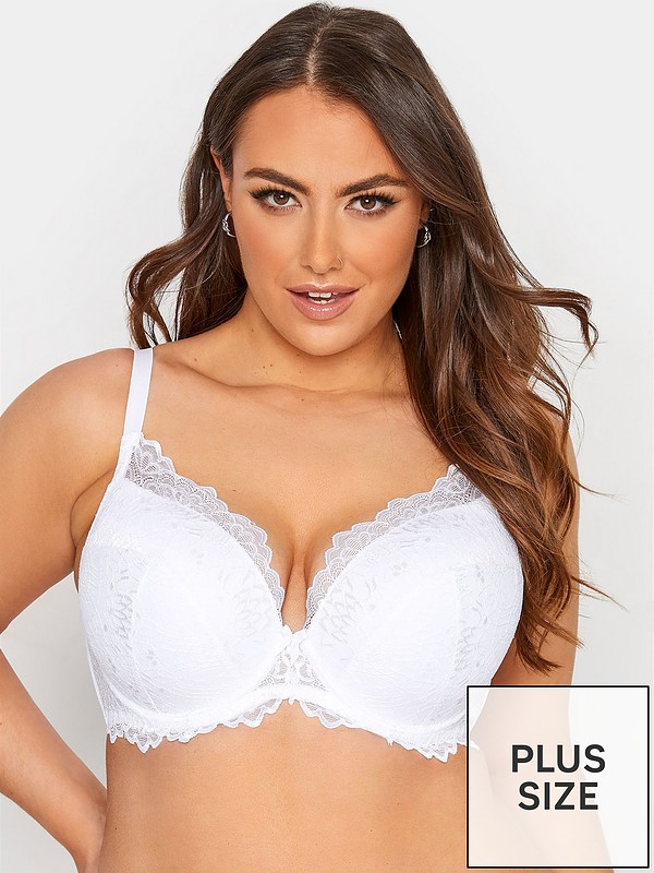 Yours CLOTHING Pretty Lace Plunge T-Shirt Bra