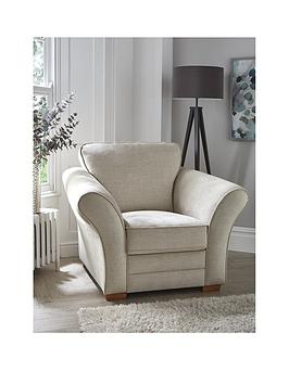 York Fabric Armchair - Cream