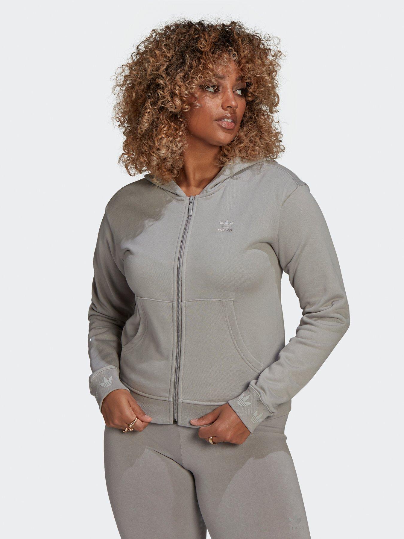 ladies grey adidas hoodie