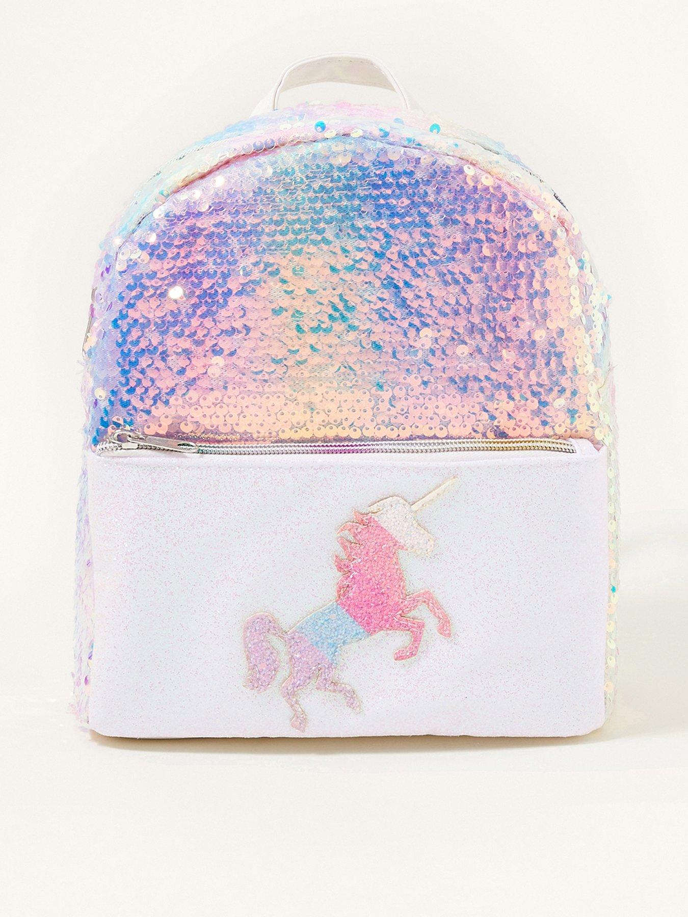 Girls Rainbow Jazzy Unicorn Backpack - Multi
