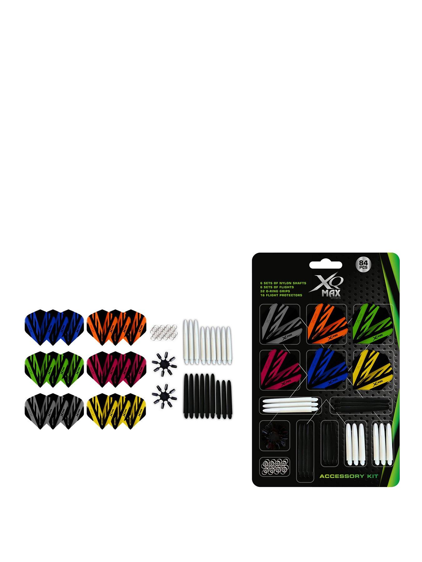 undefined 84 Piece Darts Accessory Kit - Includes 6 Sets of Nylon Shafts, 6 Sets of Flights, Flight Protector, 32 O-Rings