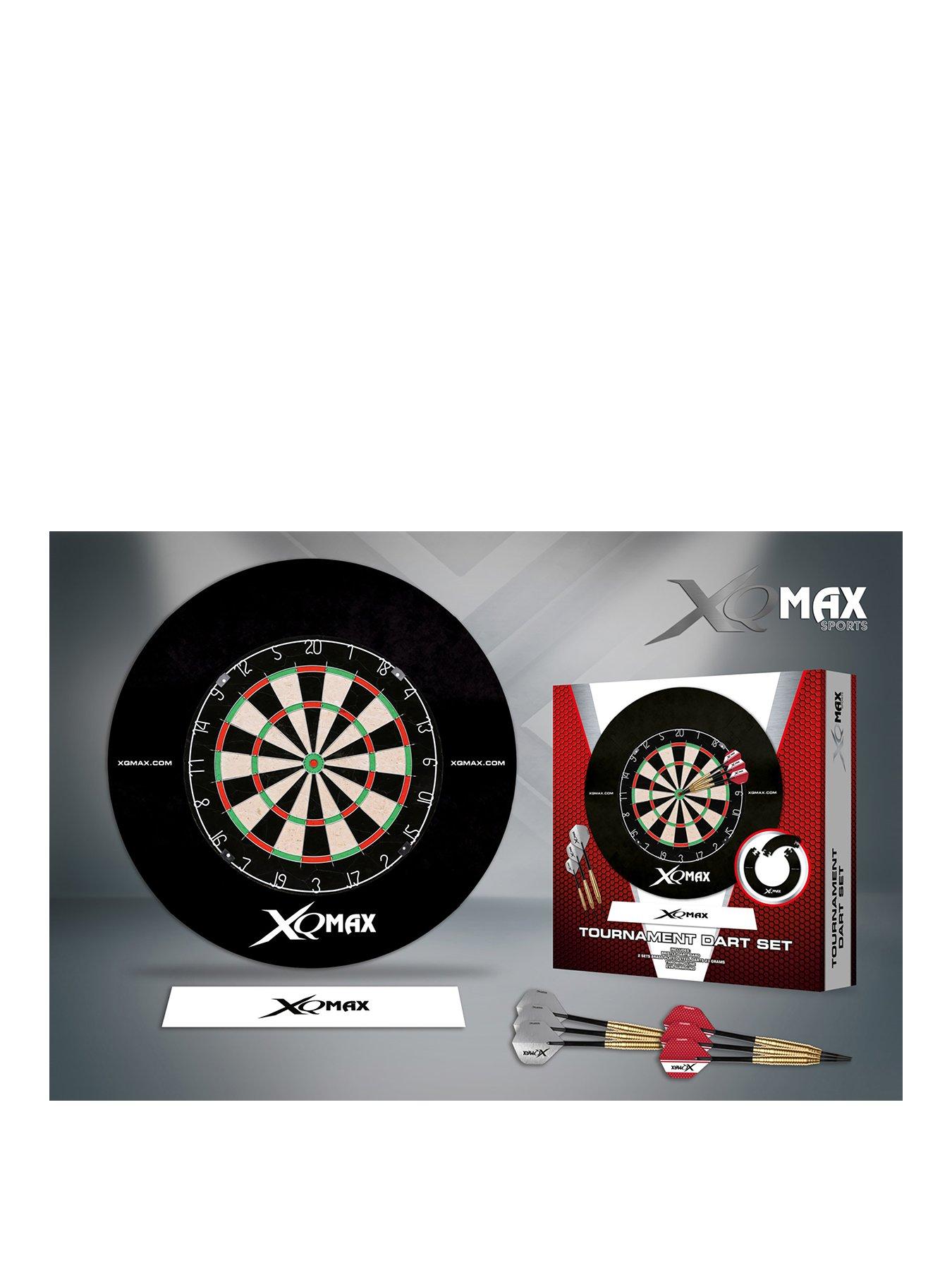 Image 1 of 1 of XQ Max Surround Tournament Dartboard Set - Includes Bristle Dartboard, Michael Van Gerwen Darts, Flights, Surround Ring