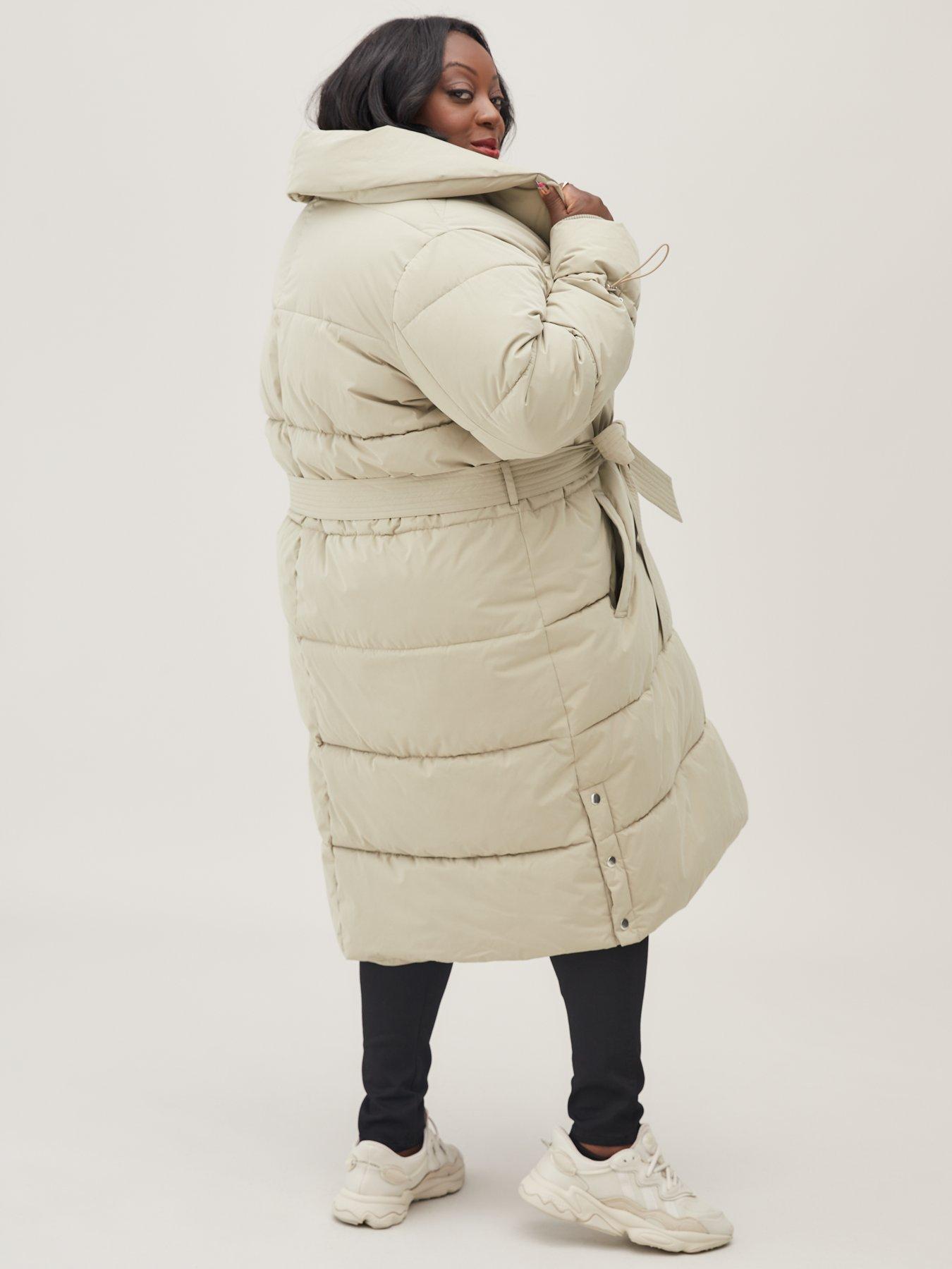 padded shawl collar coat