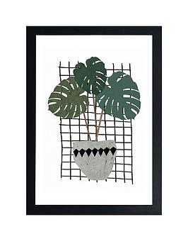 Product photograph of East End Prints Monstera By Seventy Tree A3 Framed Wall Art from very.co.uk