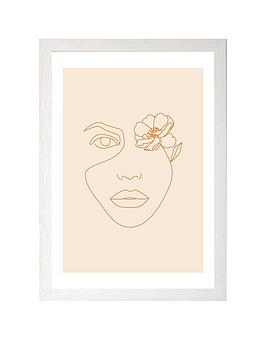 Product photograph of East End Prints Flower Eye By Sundry Society A3 Framed Print from very.co.uk