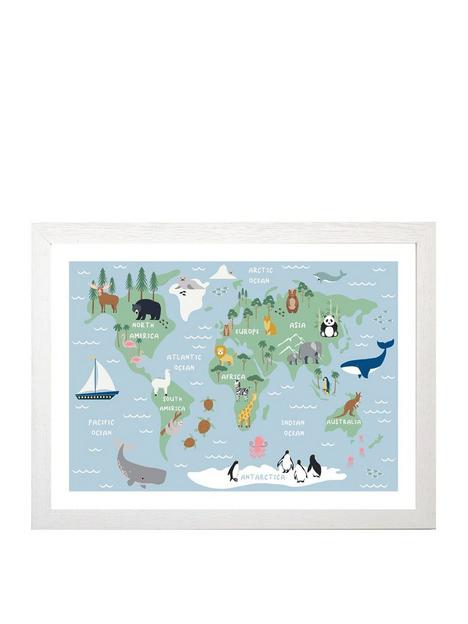 east-end-prints-round-the-world-a3-framed-wall-art