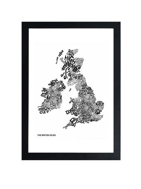 east-end-prints-the-british-isles-by-philip-sheffield-a3-framed-wall-art