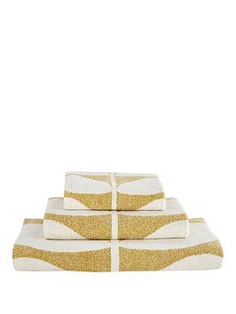 Product photograph of Orla Kiely Sunflower Bath Towel - Dandelion from very.co.uk