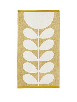 Product photograph of Orla Kiely Sunflower Hand Towel - Dandelion from very.co.uk