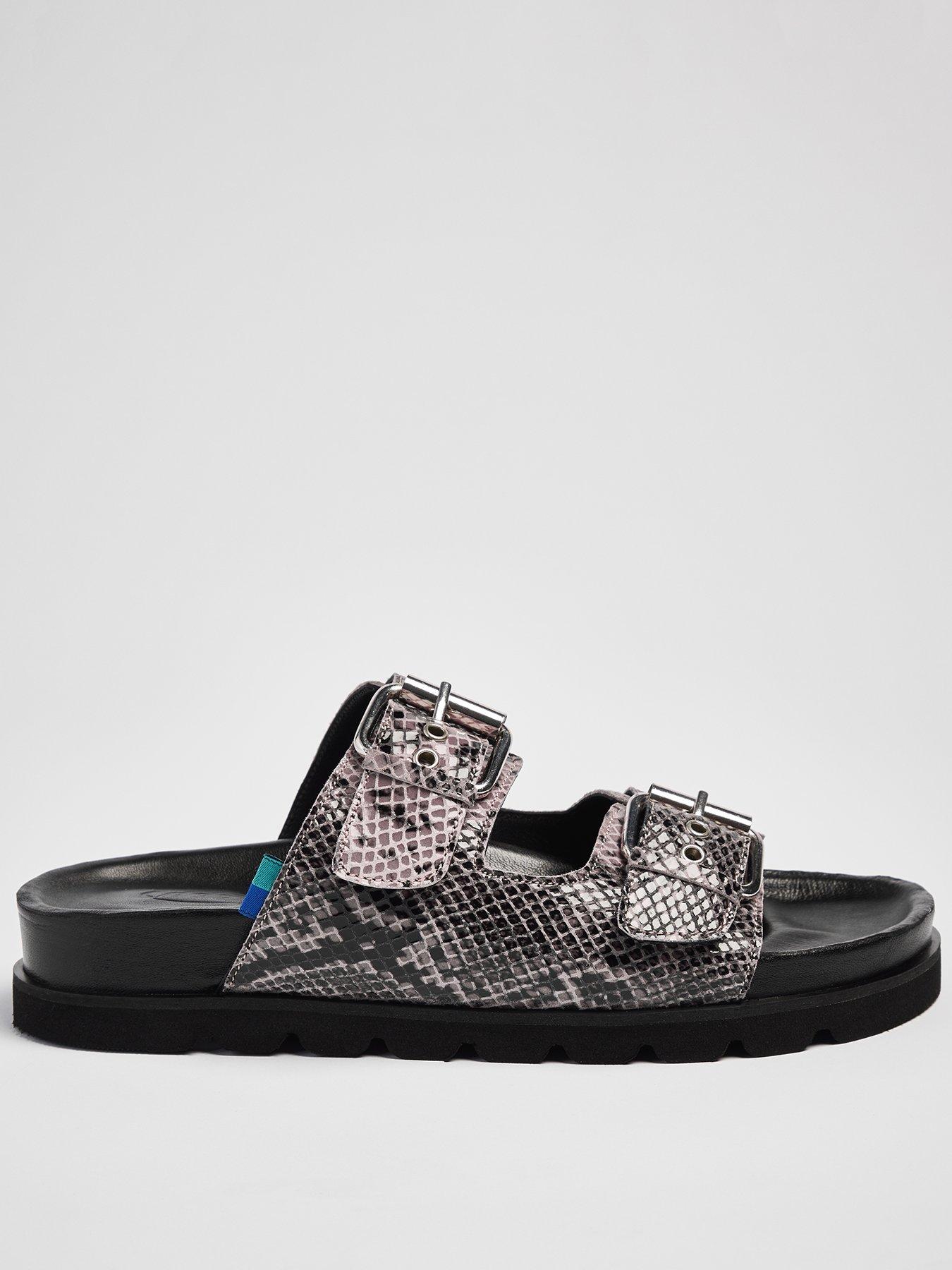 undefined Jada Flat Sandals - Purple