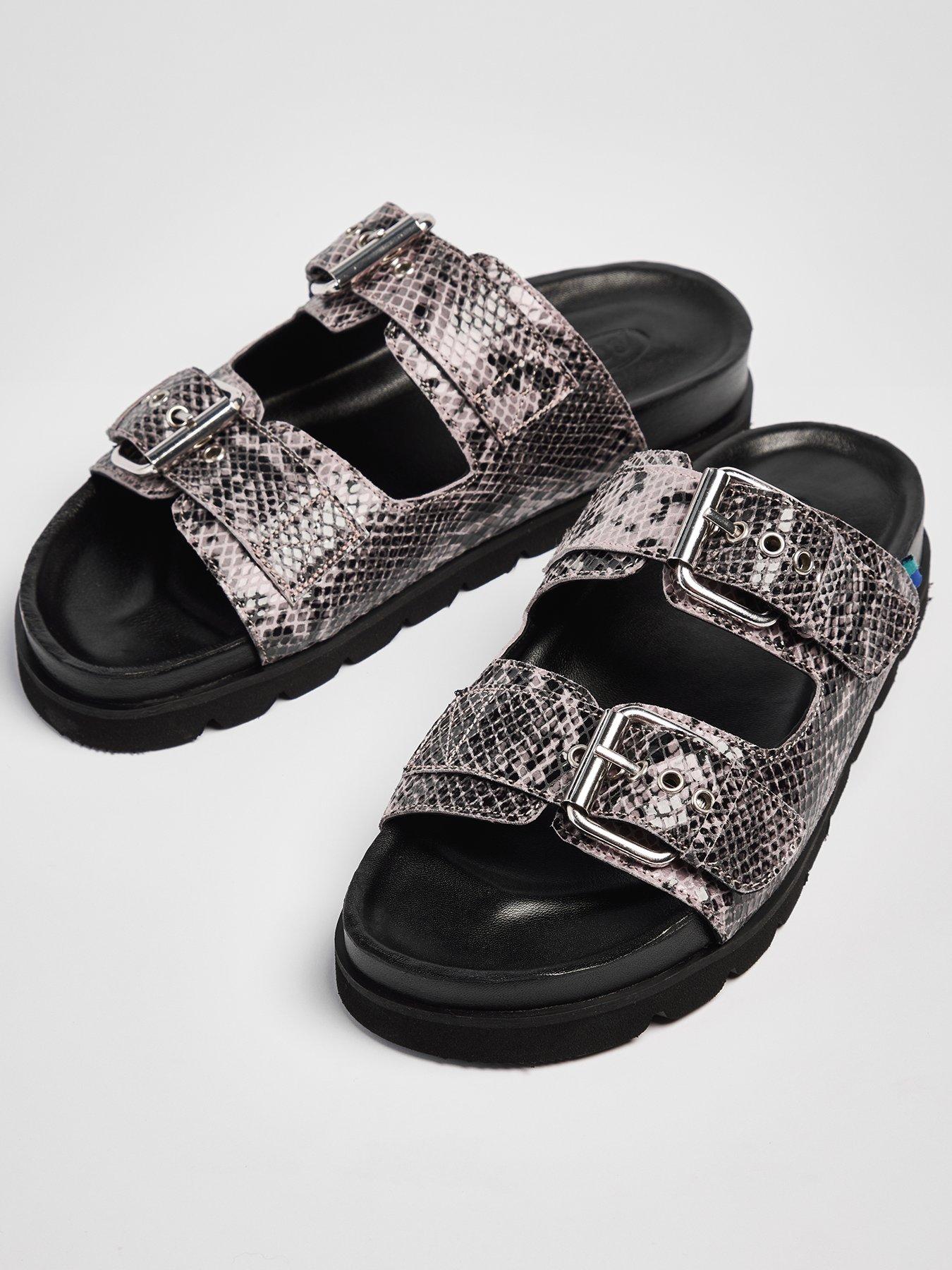 Image 2 of 4 of Pod Jada Flat Sandals - Purple