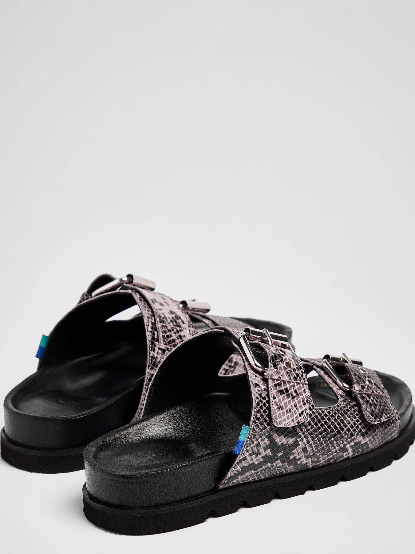 Image 3 of 4 of Pod Jada Flat Sandals - Purple