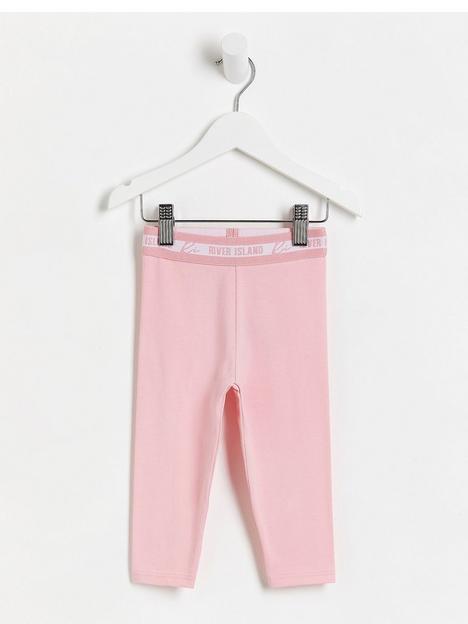 river-island-mini-mini-girls-waistband-legging-pink