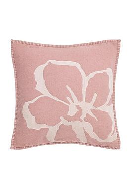 Product photograph of Ted Baker Magnolia Cushion - Pink from very.co.uk
