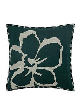 Product photograph of Ted Baker Magnolia Cushion - Green from very.co.uk