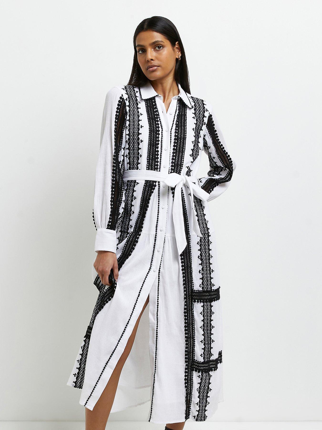 新品 herlipto Back lace midi shirt dress fkip.unmul.ac.id