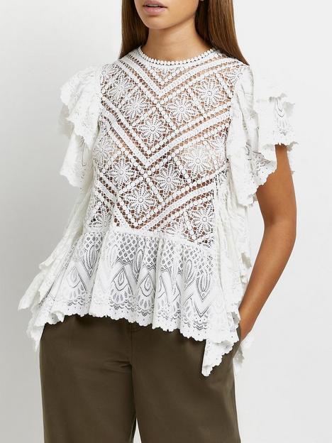 river-island-lace-shell-top-white