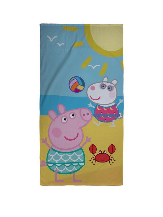 front image of peppa-pig-catch-towel