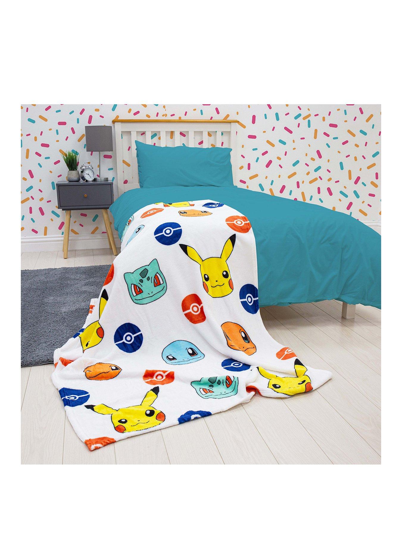 Pokemon Badges Rotary Fleece Blanket - Multi | very.co.uk