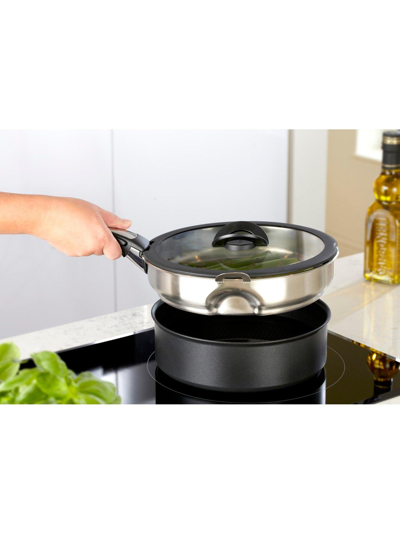 Image 2 of 3 of Tefal Ingenio Stainless Steel 24cm Saucepan Steamer