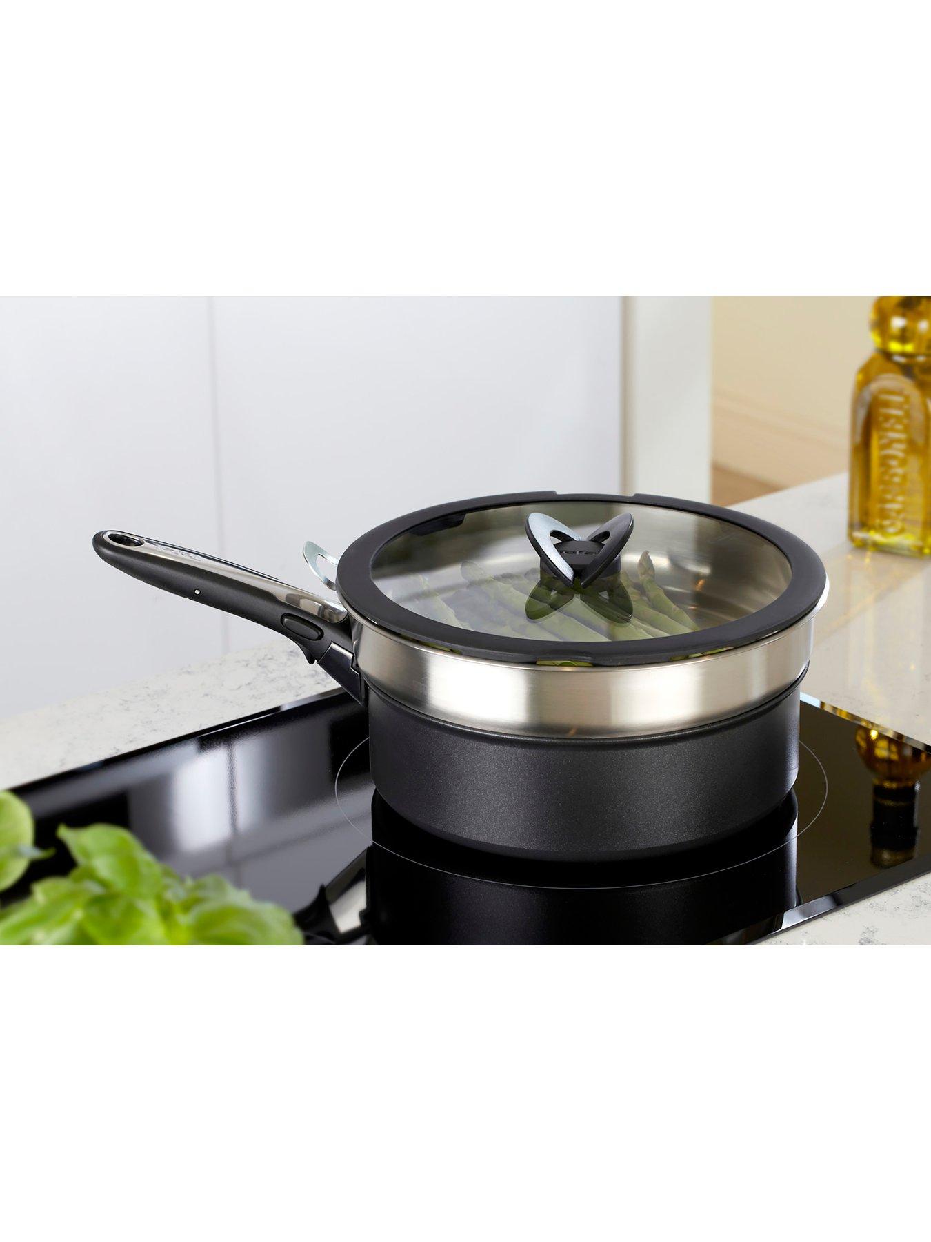 Image 3 of 3 of Tefal Ingenio Stainless Steel 24cm Saucepan Steamer