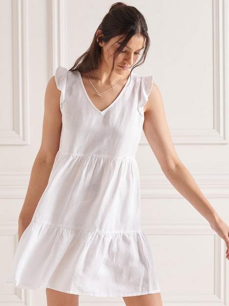 superdry-tinsley-tiered-dress-white