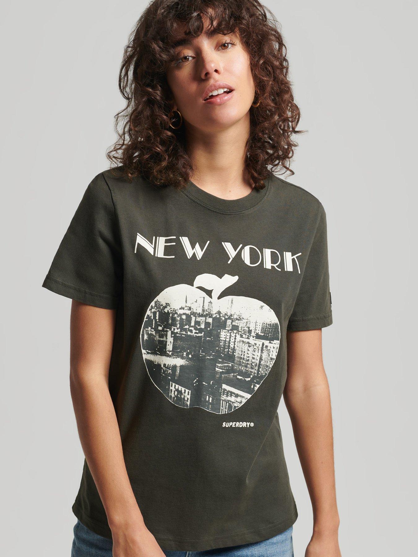  100% Cotton New York Tee - Washed Black