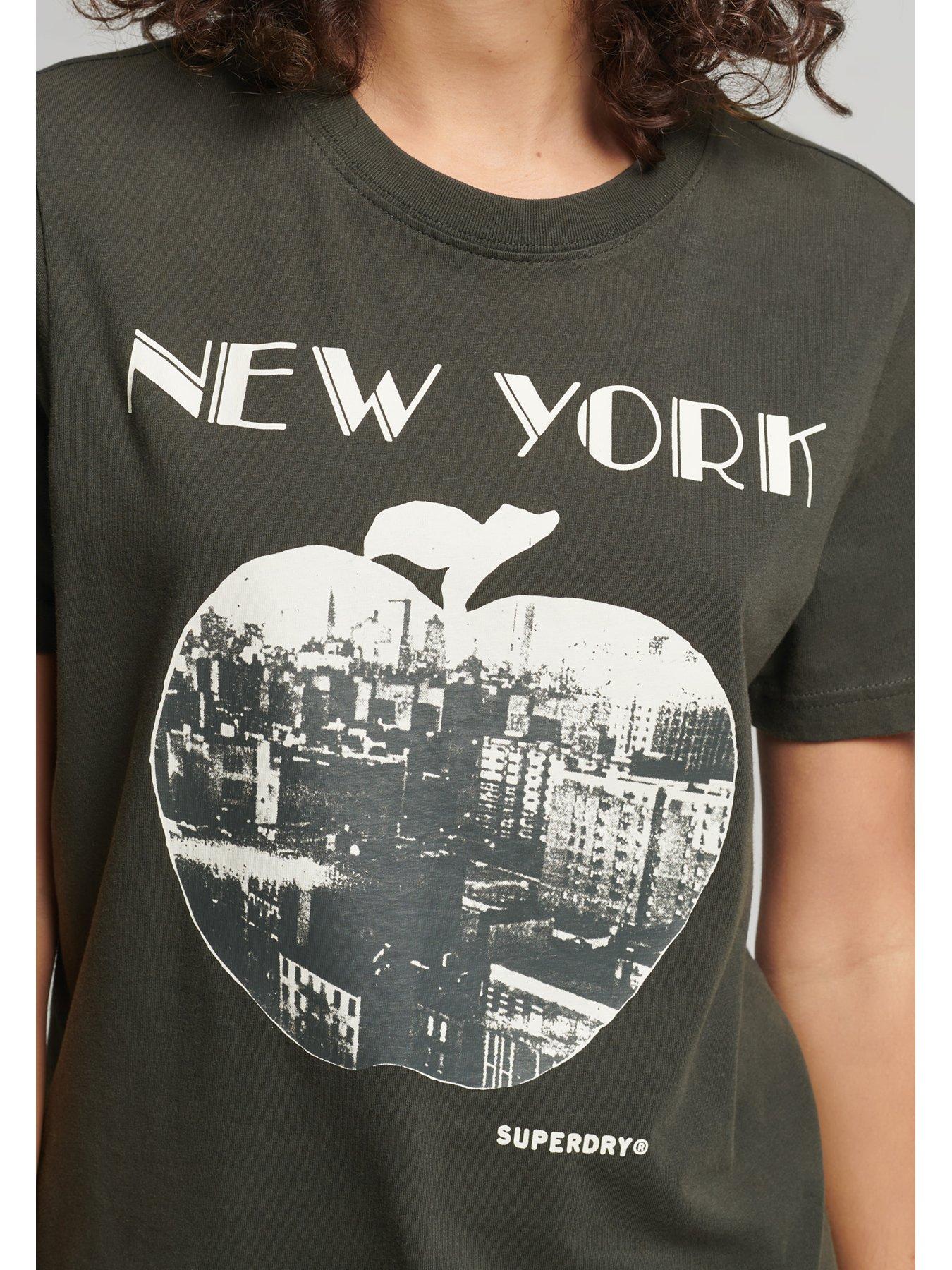  100% Cotton New York Tee - Washed Black