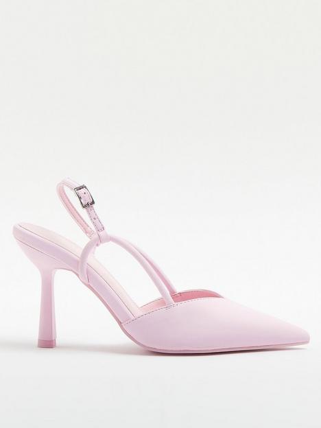 river-island-pastel-sling-back-court-shoe-pink