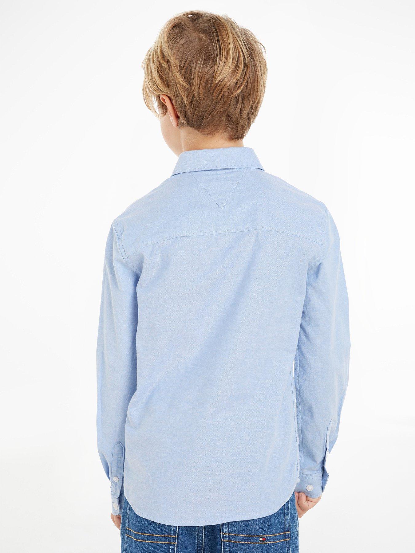 S.H. Churchill Boys Short Sleeve Dress Shirt - Wrinkle Free Poly/Cotton Blend Multiple Colors