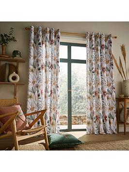 Product photograph of Voyage Oceania Eyelet Curtains from very.co.uk