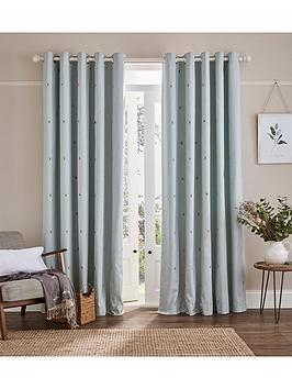 Product photograph of Sophie Allport Bee Blackout Eyelet Curtains 90x90 from very.co.uk