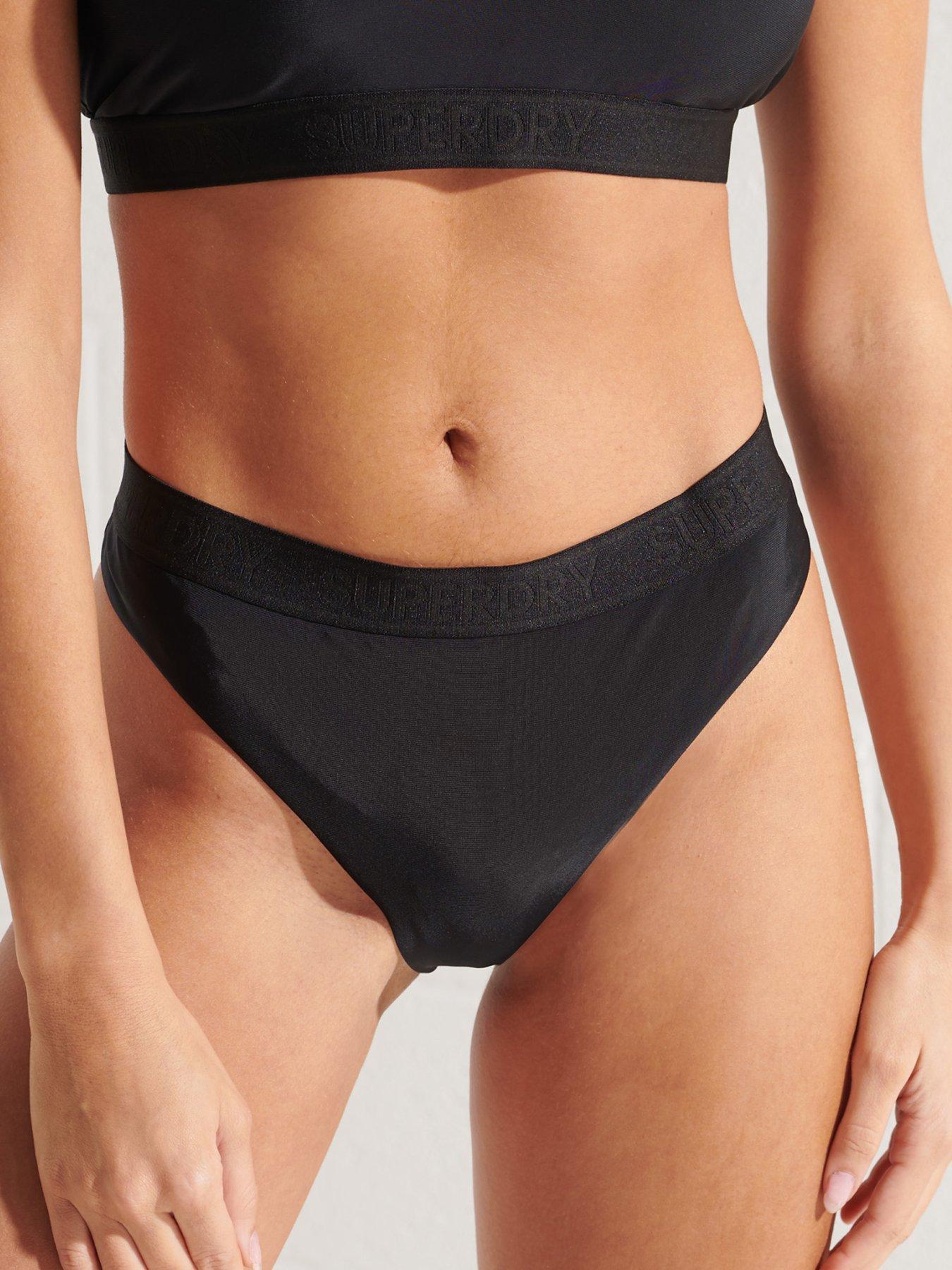 Swimwear & Beachwear Recycled Fabric Bikini Brief - Black