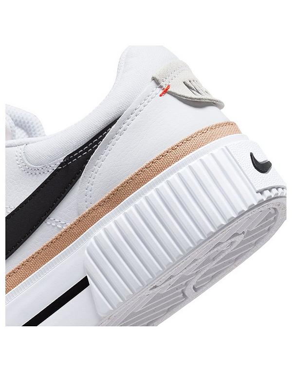 Nike Court Legacy Lift Trainers - White/Black | very.co.uk