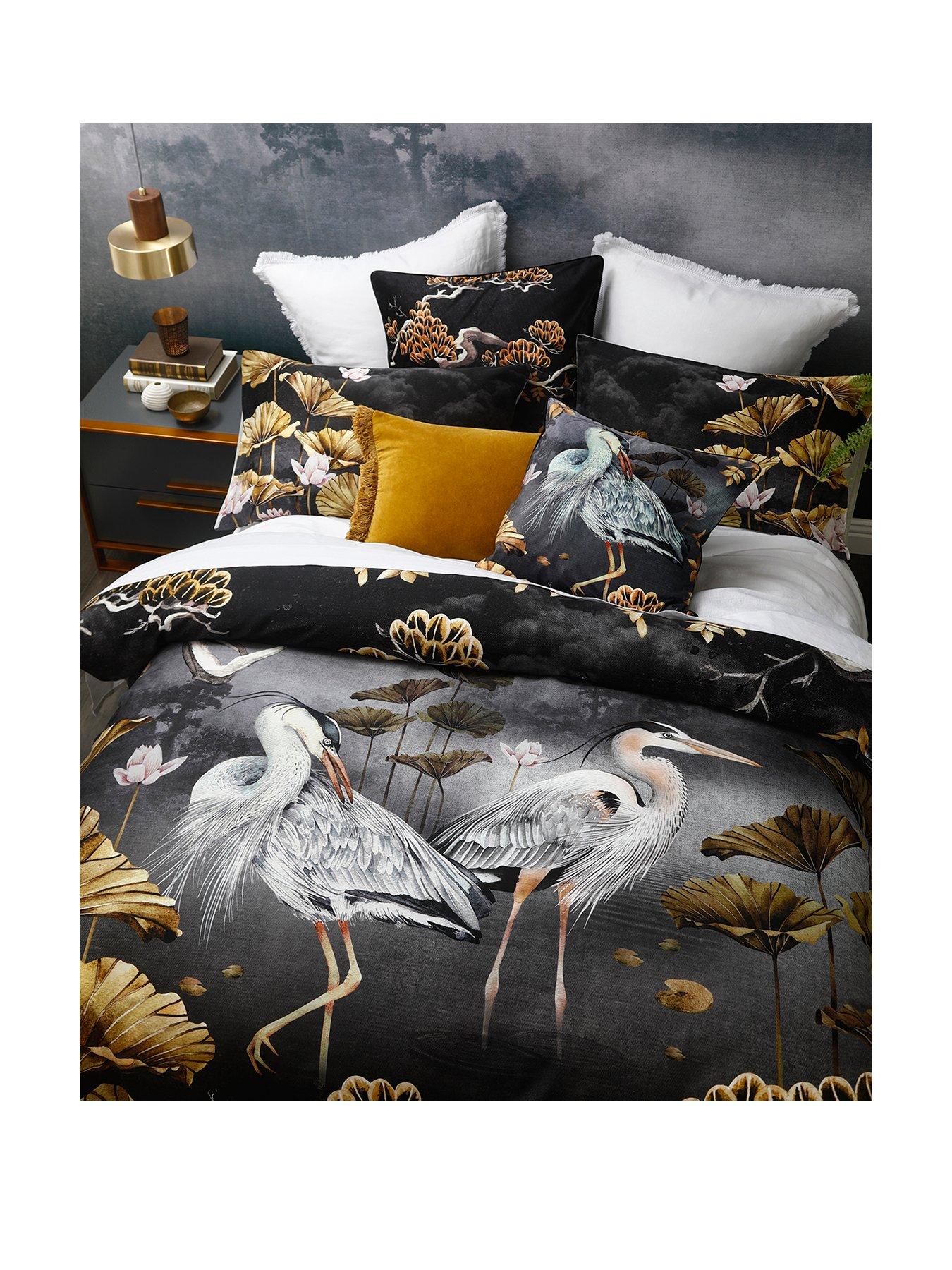MM Linen Avalana Orient Midnight 100 Cotton Duvet Cover Set very.co.uk