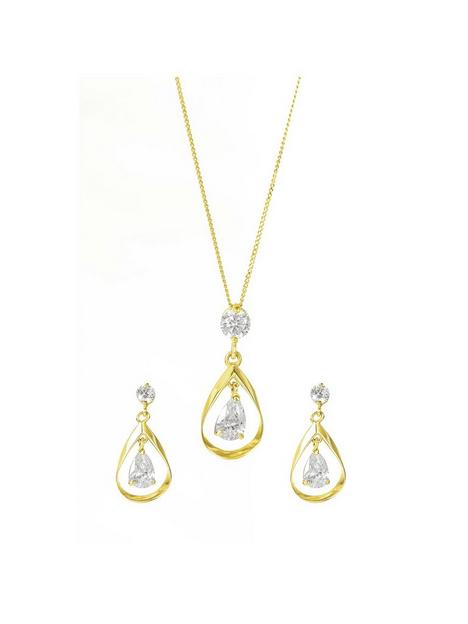 love-gold-9ct-yellow-gold-double-cubic-zirconia-drop-earrings-and-pendant-set