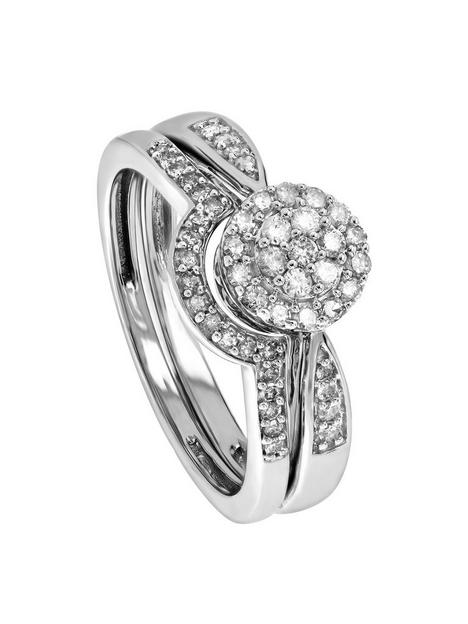 love-diamond-9ct-white-gold-030ct-diamond-bridal-ring-set