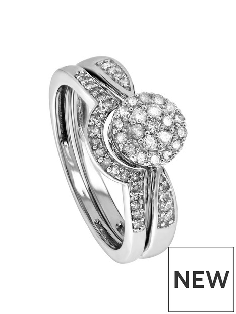 love-diamond-9ct-white-gold-030ct-diamond-bridal-ring-set