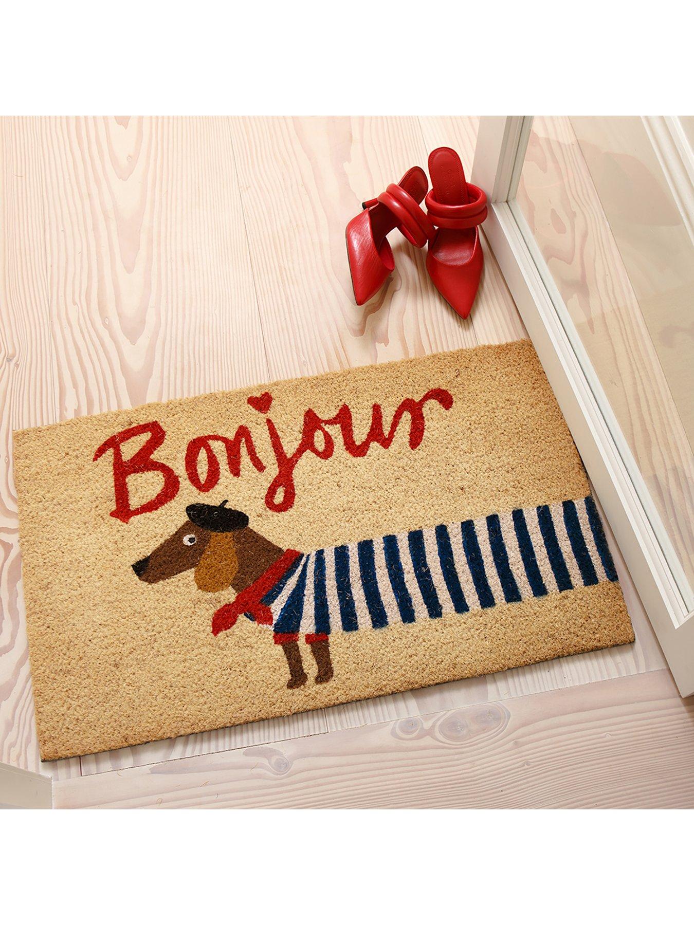Bombay Duck Bonjour Sausage Dog Doormat very.co.uk