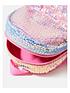  image of accessorize-girls-mini-sequin-backpack-multi