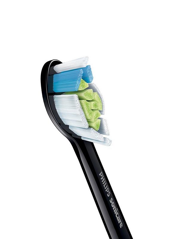 Image 3 of 5 of Philips Sonicare W2&nbsp;Optimal White Replacement Brush Heads, Pack of 4, Black HX6064/11