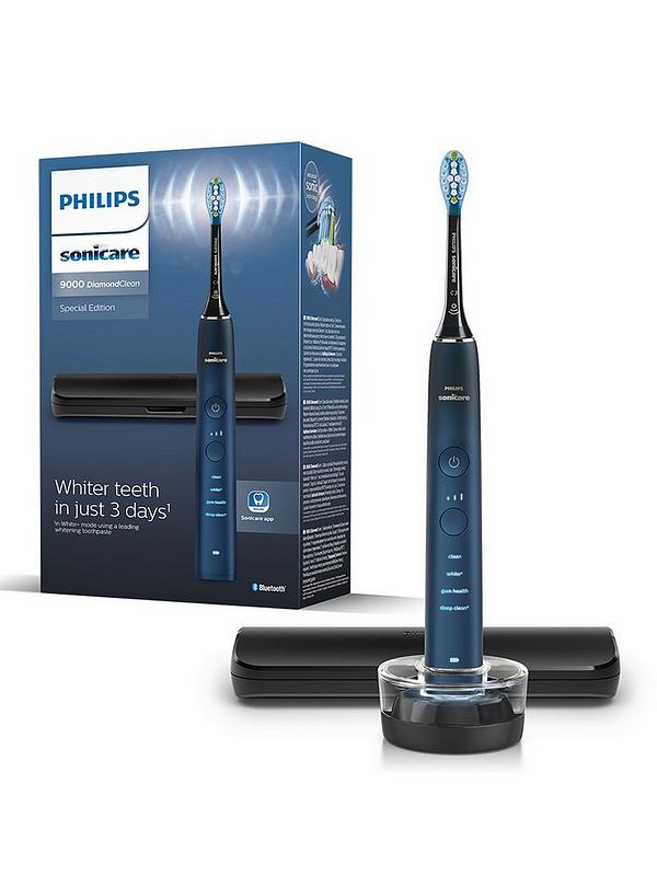 Image 1 of 5 of Philips Sonicare DiamondClean 9000 Electric Toothbrush, Midnight-Aquamarine HX9911/88