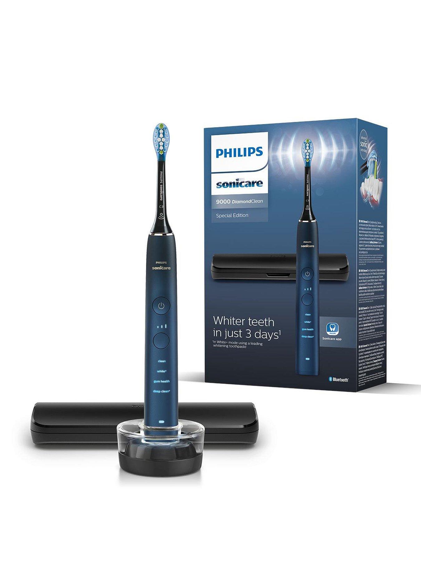 Philips Sonicare DiamondClean 9000 Electric Toothbrush, Aquamarine, Special Edition, Travel Case  &  App - HX9911/88