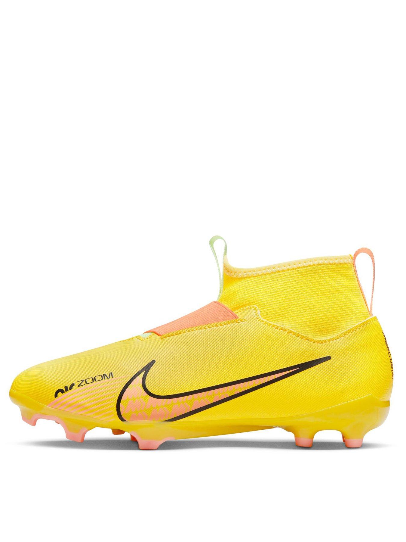 yellow football boots junior