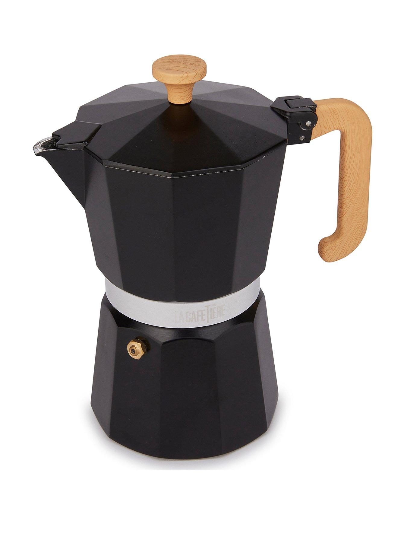 Product photograph of La Cafetiere 6-cup Espresso Maker With Wooden Handle from very.co.uk